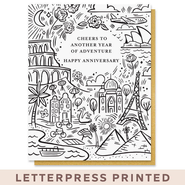 Anniversary Adventure Card for Travel Lovers