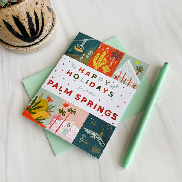 Palm Springs Holiday Grid Card
