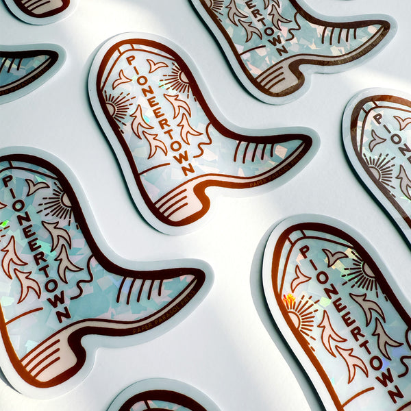 Pioneertown Prism Holographic Durable Sticker
