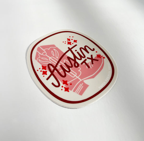 Austin Cowboy Boot Sticker
