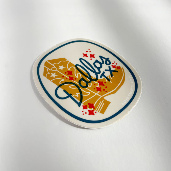 Dallas Cowboy Boot Sticker