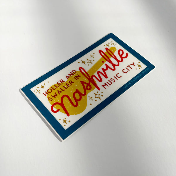 Nashville Music Sticker Sticker