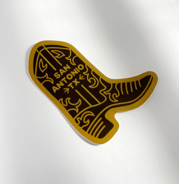 San Antonio Texas  Boot Sticker