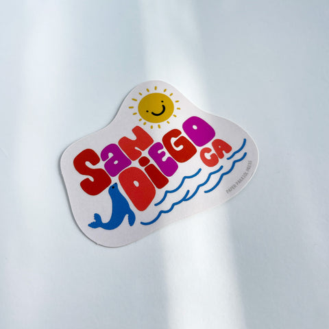 Cute Sun San Diego Sticker