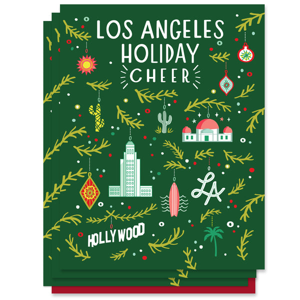Los Angeles Ornaments Card