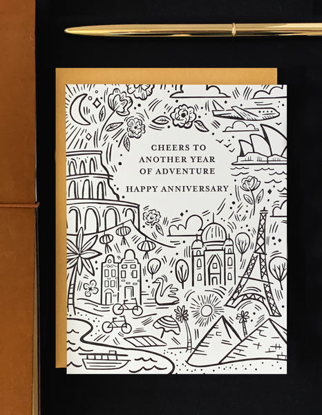 Anniversary Adventure Card for Travel Lovers