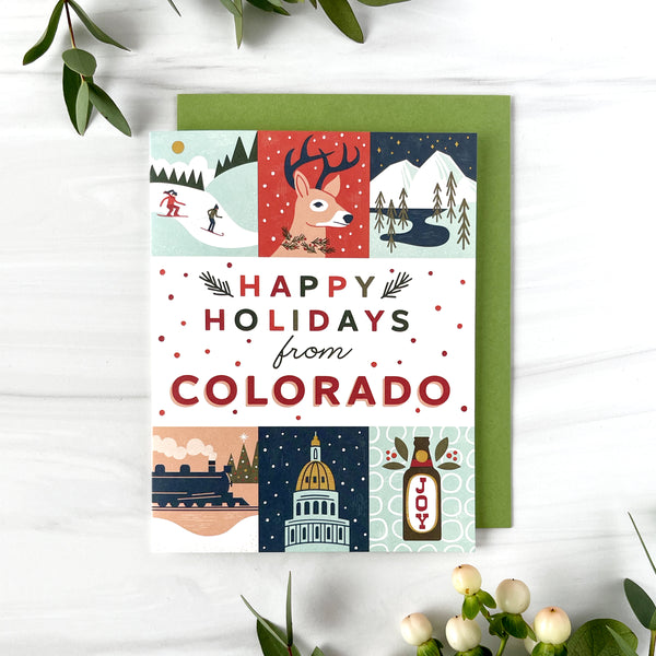 Colorado Holiday Grid Card