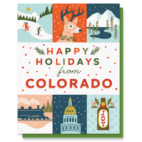Colorado Holiday Grid Card