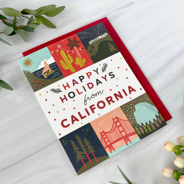 California Holiday Grid Card