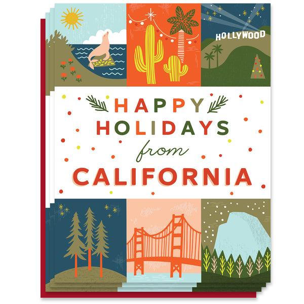 California Holiday Grid Card