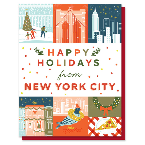 New York City Holiday Grid Card