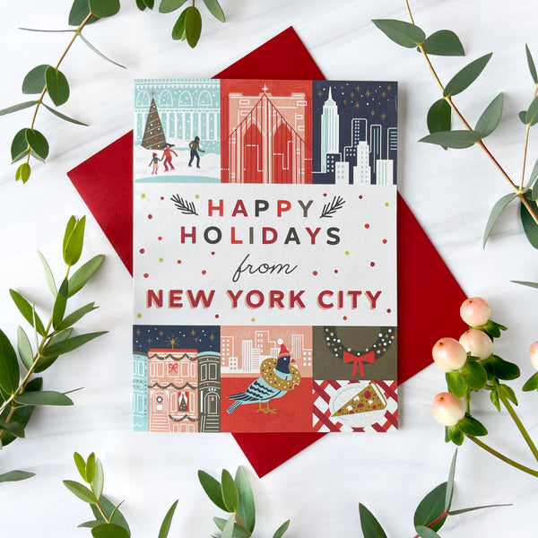 New York City Holiday Grid Card