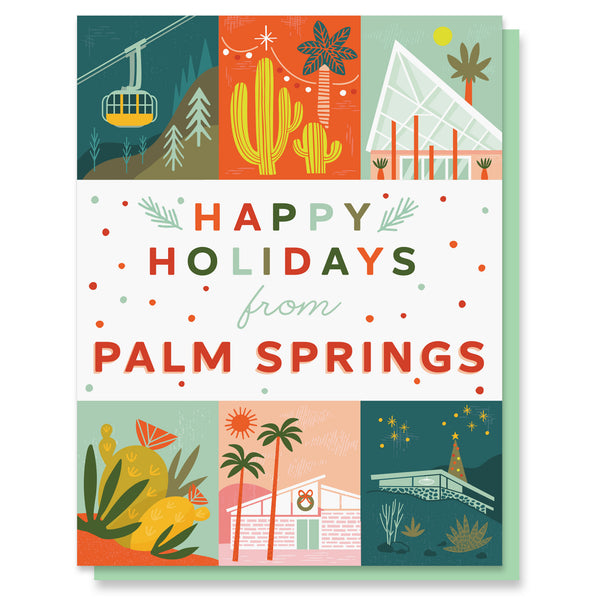 Palm Springs Holiday Grid Card