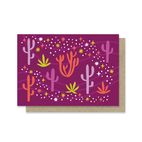 Desert Stars Blank Mini Card