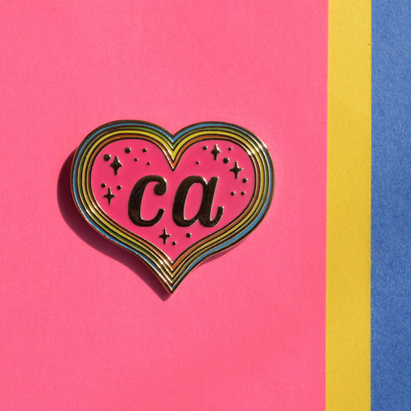 California Heart Pin