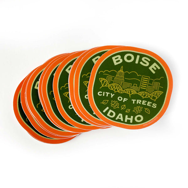 Retro Boise Sticker