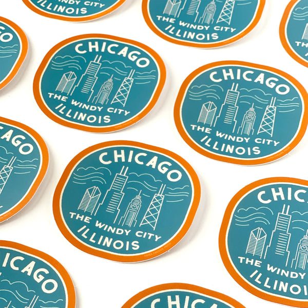 Retro Chicago Sticker