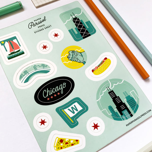 Chicago Sticker Sheet