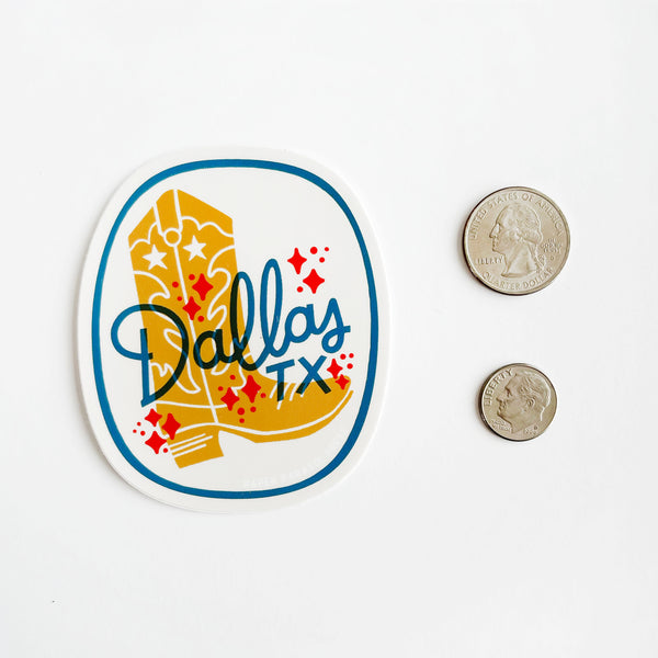 Dallas Cowboy Boot Sticker