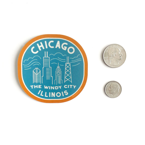 Retro Chicago Sticker