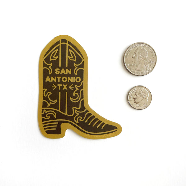 San Antonio Texas  Boot Sticker