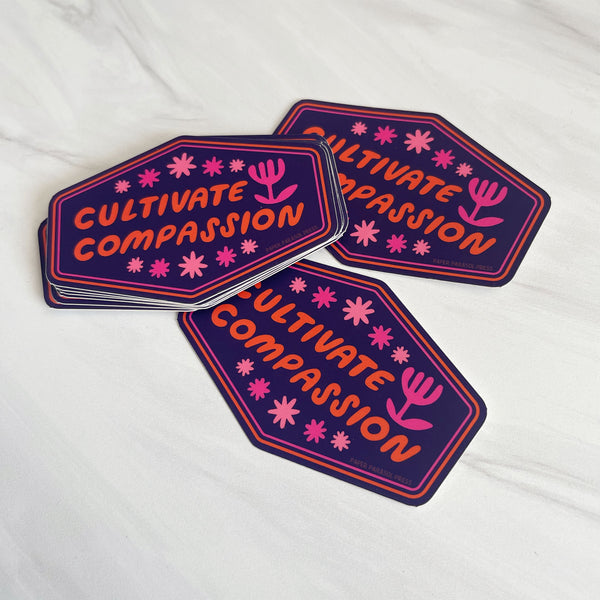 Cultivate Compassion Sticker