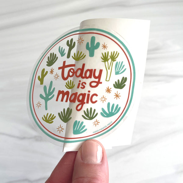 Today is Magic Clear Sticker
