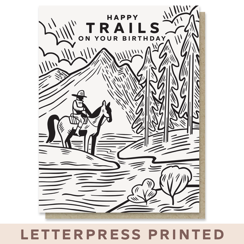 Happy Trails Birthday Card