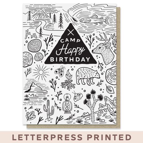 Camp Happy Birthday Card
