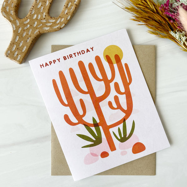 Cactus Grande Birthday Card