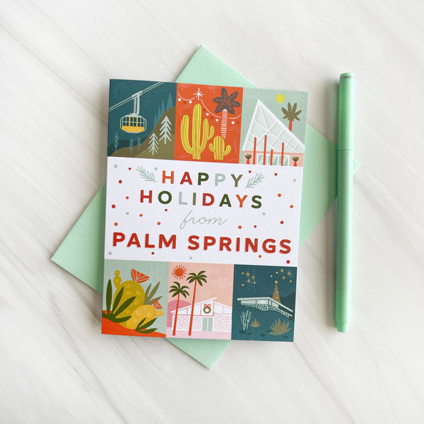 Palm Springs Holiday Grid Card
