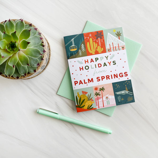 Palm Springs Holiday Grid Card