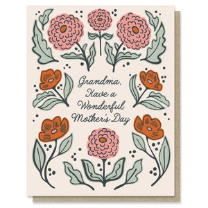 Fancy Florals for Grandmother Mother's Day Card