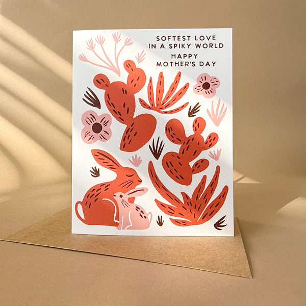 Desert Bunny Mother's Day Card