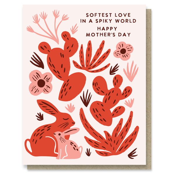 Desert Bunny Mother's Day Card