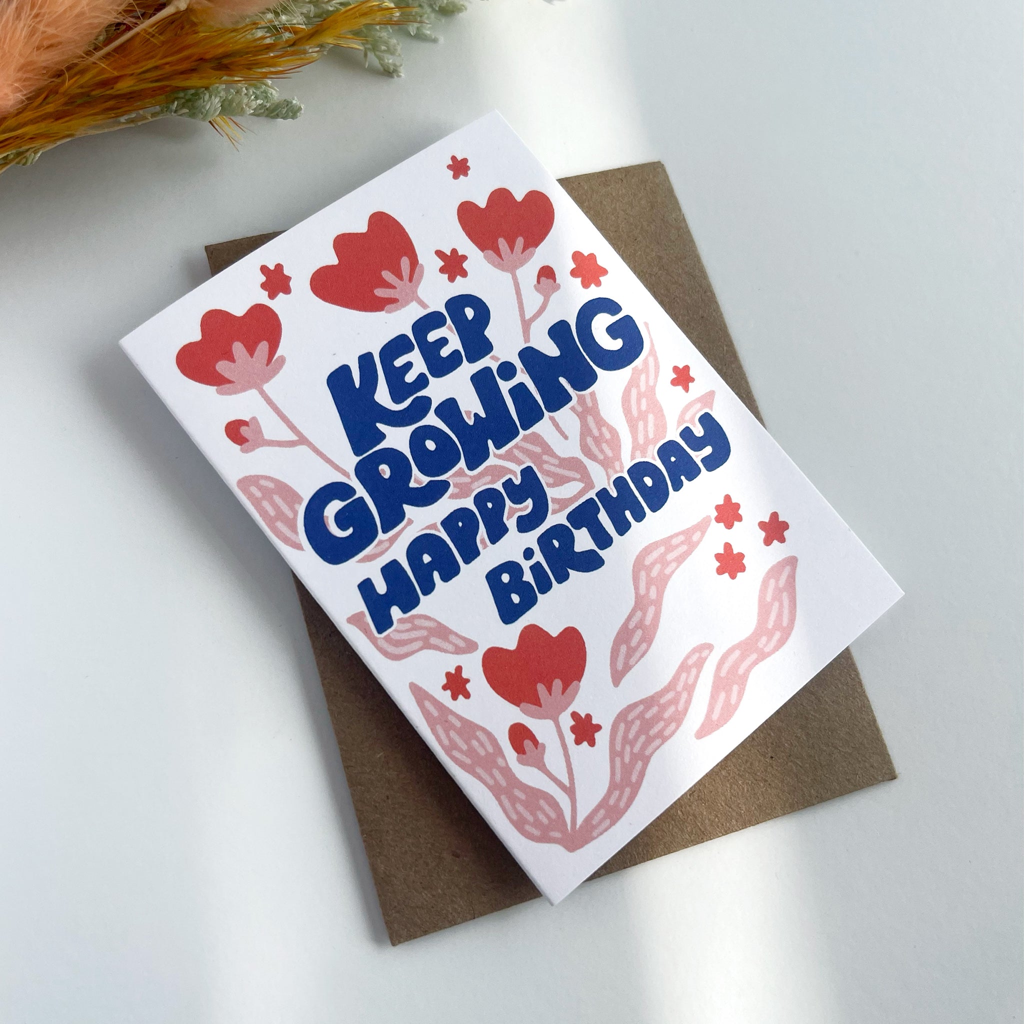Keep Growing Card Keep Growing Birthday Mini Card – Paper Parasol Press