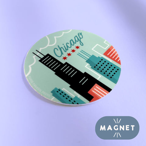 California Poppy Sun Black Magnet