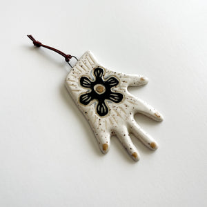 Flower Hand Ceramic Ornament Wall Hanging