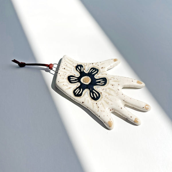 Flower Hand Ceramic Ornament Wall Hanging