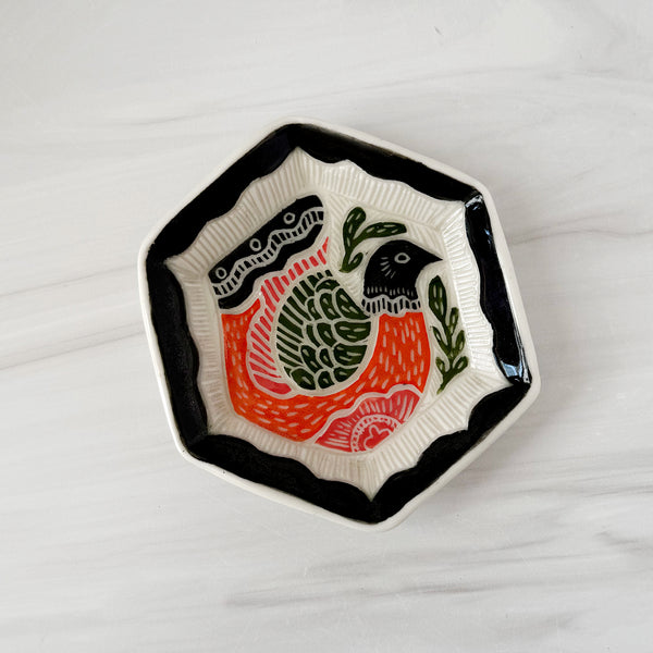 Ceramic Nesting Bird Small Dish