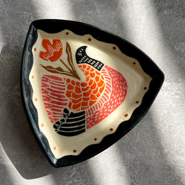 Nesting Bird Medium Porcelain Dish