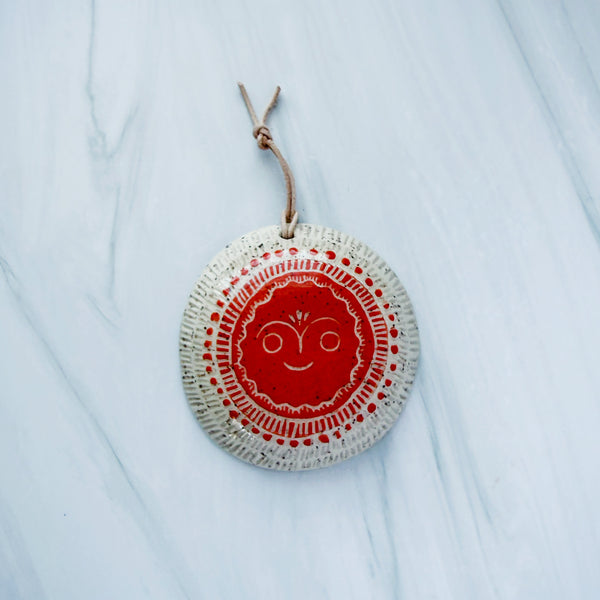 Ceramic Little Lato Sun Wall Haning