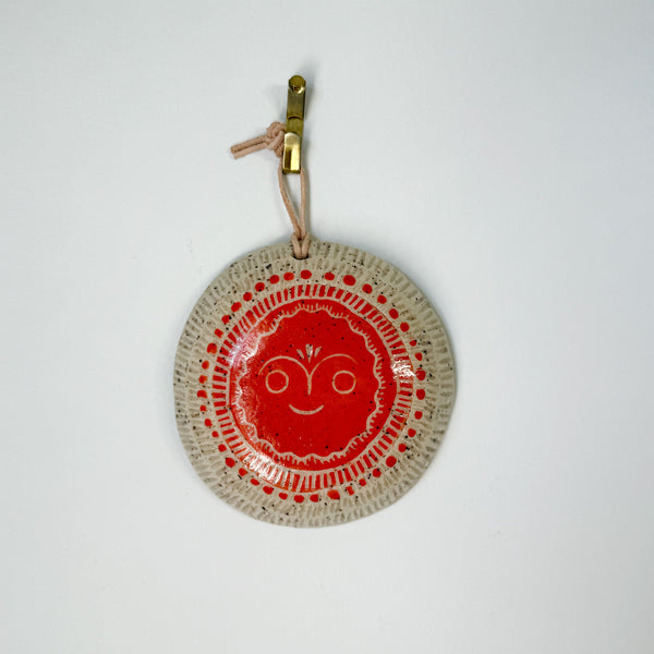 Ceramic Little Lato Sun Wall Haning
