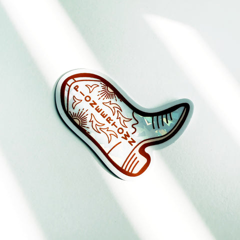 Pioneertown Prism Holographic Durable Sticker