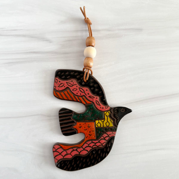 Quilted Bird Wall Charm