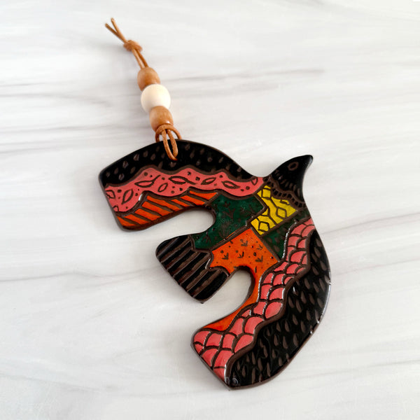 Quilted Bird Wall Charm