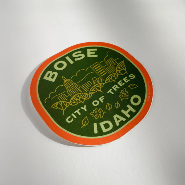 Retro Boise Sticker