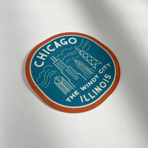 Retro Chicago Sticker