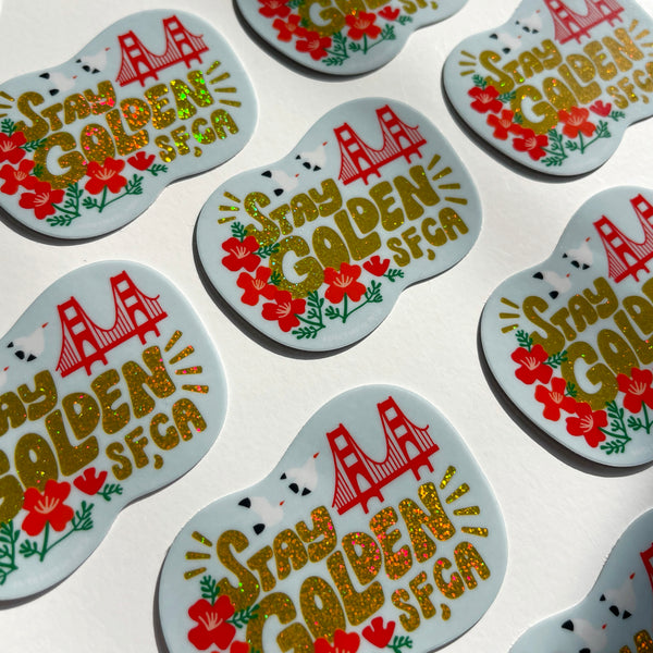 Stay Golden San Francisco Sticker
