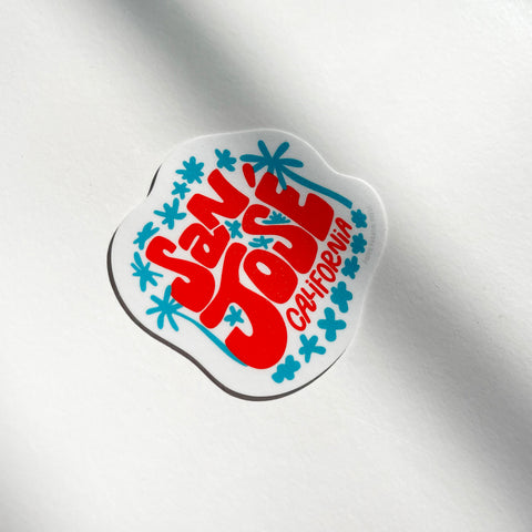 San Jose California Durable Vinyl Sticker